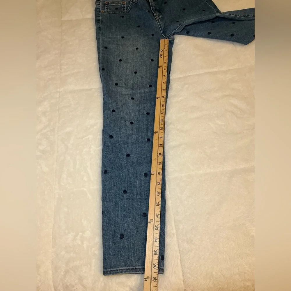 Blue Polka Dot Women's Jeans